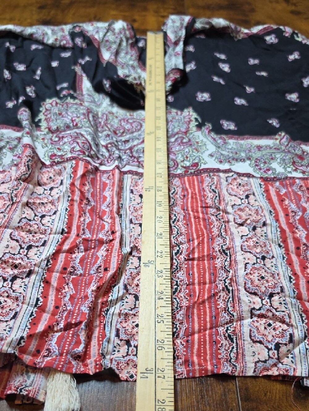 UMGEE | Boho Hooded Kimono Cardigan Fringe‎ Tassel Festival Layer Duster | S / M - Picture 7 of 8